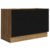 Balcão Gabinete De Pia 120 X 60 Cm 1 Porta 2 Gavetas Rustic/Preto (Sem Tampo) Agata Madesa