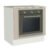 Balcão Para Forno De Embutir 80 X 60 Cm Com Tampo Branco/Crema Agata Madesa Cor:Branco/Crema