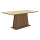 Mesa Madesa Retangular Tampo De Madeira 5364 Rustic/Crema