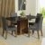 Conjunto Sala De Jantar Mesa Tampo De Vidro 4 Cadeiras Rustic/Preto/Silver Avril Madesa