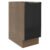 Balcão Madesa Lux 35 Cm 1 Porta Rustic/Preto