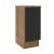 Balcão Madesa Agata 35 Cm 1 Porta Rustic/Preto
