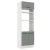 Torre Quente Madesa Agata 70 Cm 3 Portas Branco/Cinza