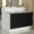 Ilha De Cozinha Com Bancada E Balcão 120 Cm Branco/Preto Agata Madesa Cor:Branco/Preto