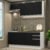 Armário De Cozinha Completa 180cm Branco Preto Glamy Madesa 07