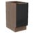Balcão Madesa Lux 40 Cm 1 Porta Rustic/Preto