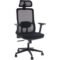 Cadeira De Escritório Comfy Turya Tela Mesh Preta, Base Giratória E Braço 3d
