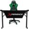 Kit Mesa Gamer + Cadeira Gamer Xperience Ultra Verde, Braço Ajustável E Sistema De Inclinação Avançado