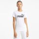 PUMA Camiseta Essentials Logo Feminina – Cor Branco – Tamanho GG