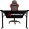 Kit Mesa Gamer + Cadeira Gamer Xperience Pro Vermelha, Base Giratória E Sistema De Inclinação Avançado