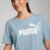 PUMA Camiseta Essentials Logo Boyfriend Feminina – Cor Azul – Tamanho P